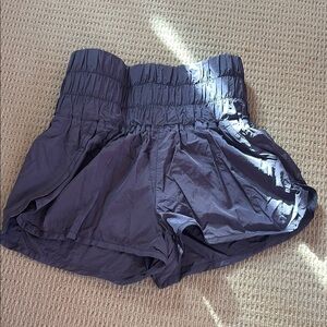 Purple High-Waisted Free People Movement Shorts